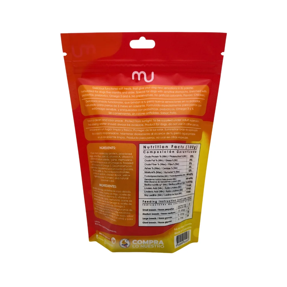 Suplementos, vitaminas, Galletas y Snacks saludables para perros y gatos - Productos funcionales y saludables - mungos.co Galletas blandas y Snacks saludables para perros Mungos Pollo 200g