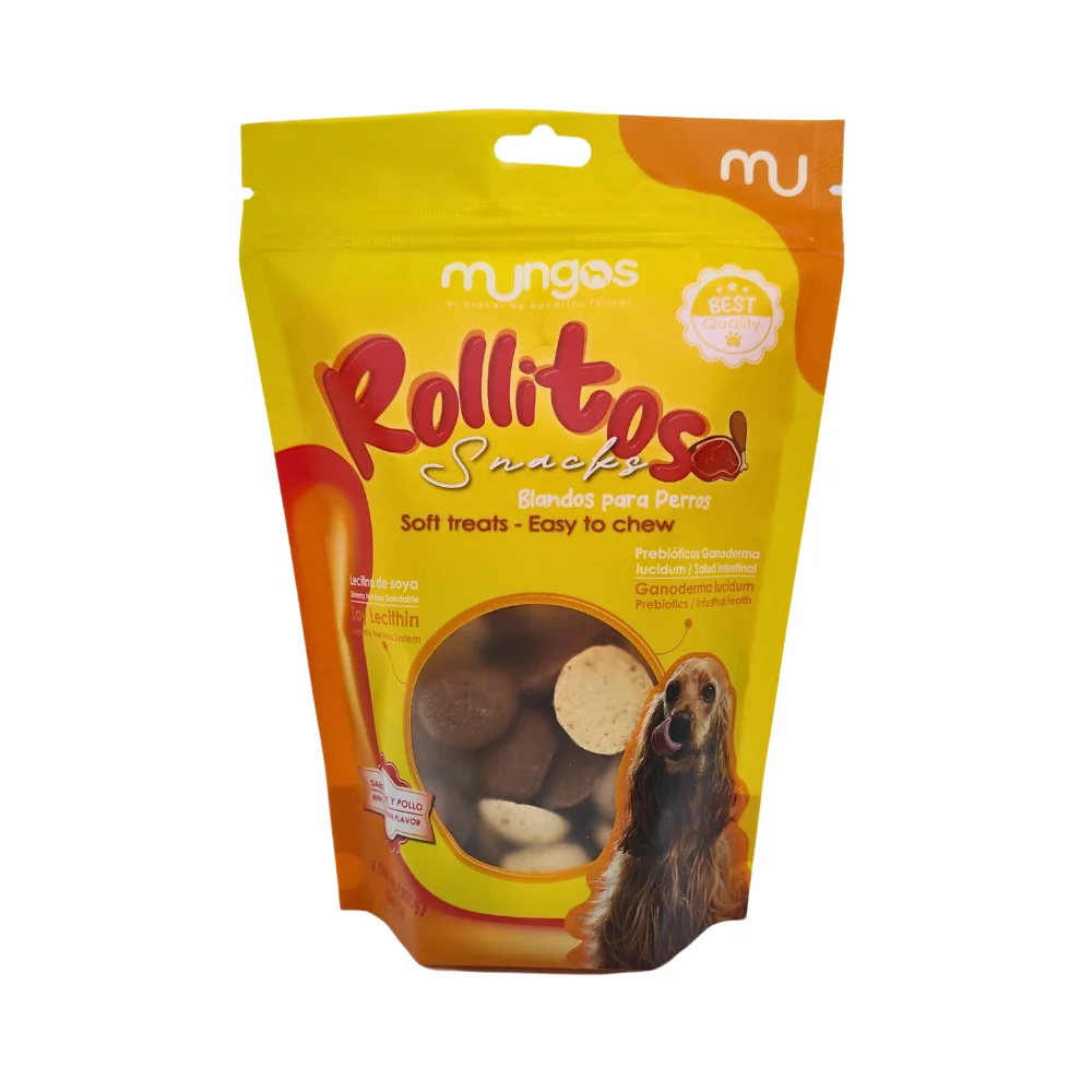 Suplementos, vitaminas, Galletas y Snacks saludables para perros y gatos - Productos funcionales y saludables - mungos.co Mungos Rollitos 200 g
