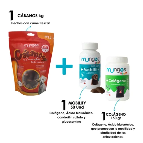 Combo Cabanos Mungos + Mobility y Mungos colágeno