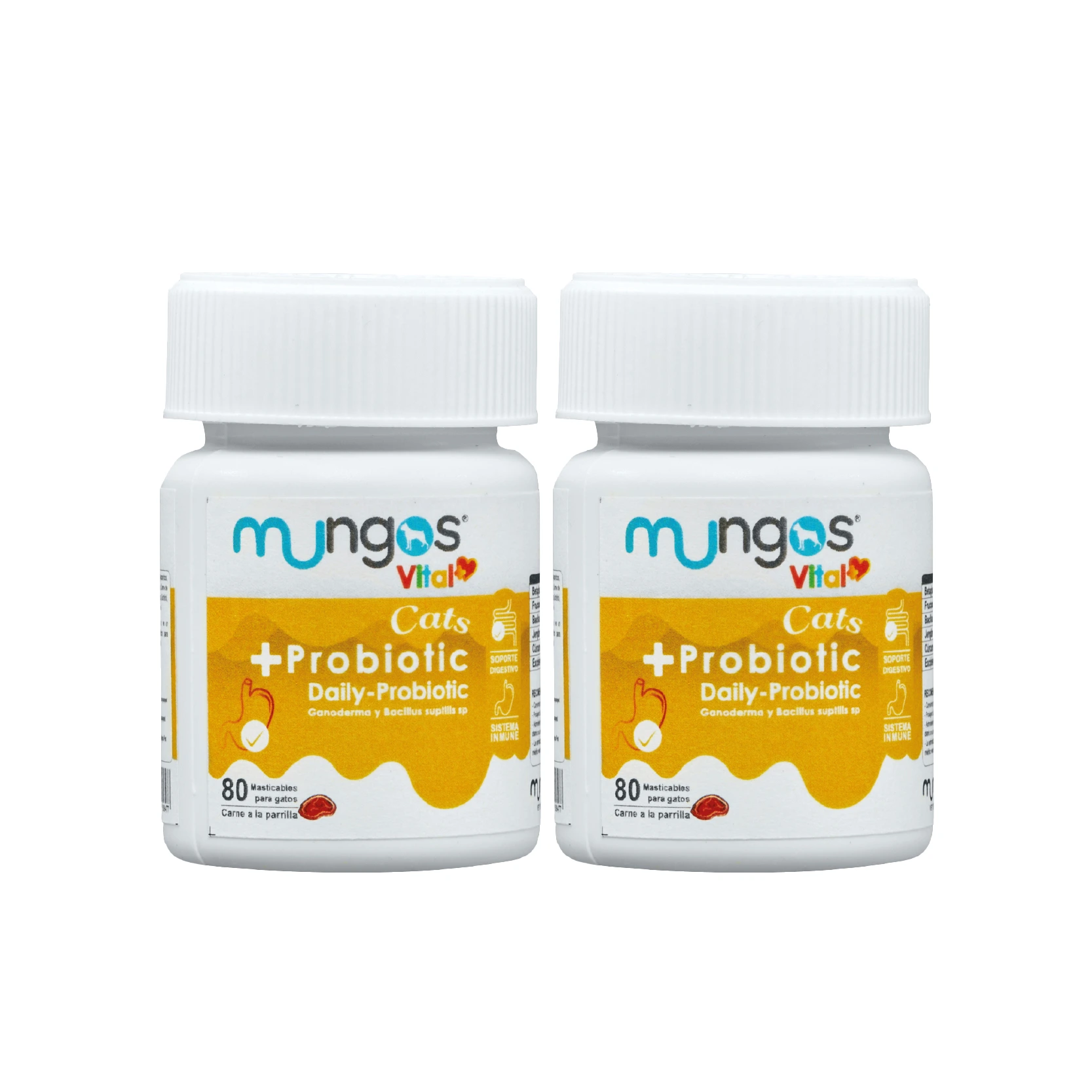 Suplementos, vitaminas, Galletas y Snacks saludables para perros y gatos - Productos funcionales y saludables - mungos.co Probióticos para Gatos - Salud intestinal - Mungos vital Probiotic x 160 unidades blandas